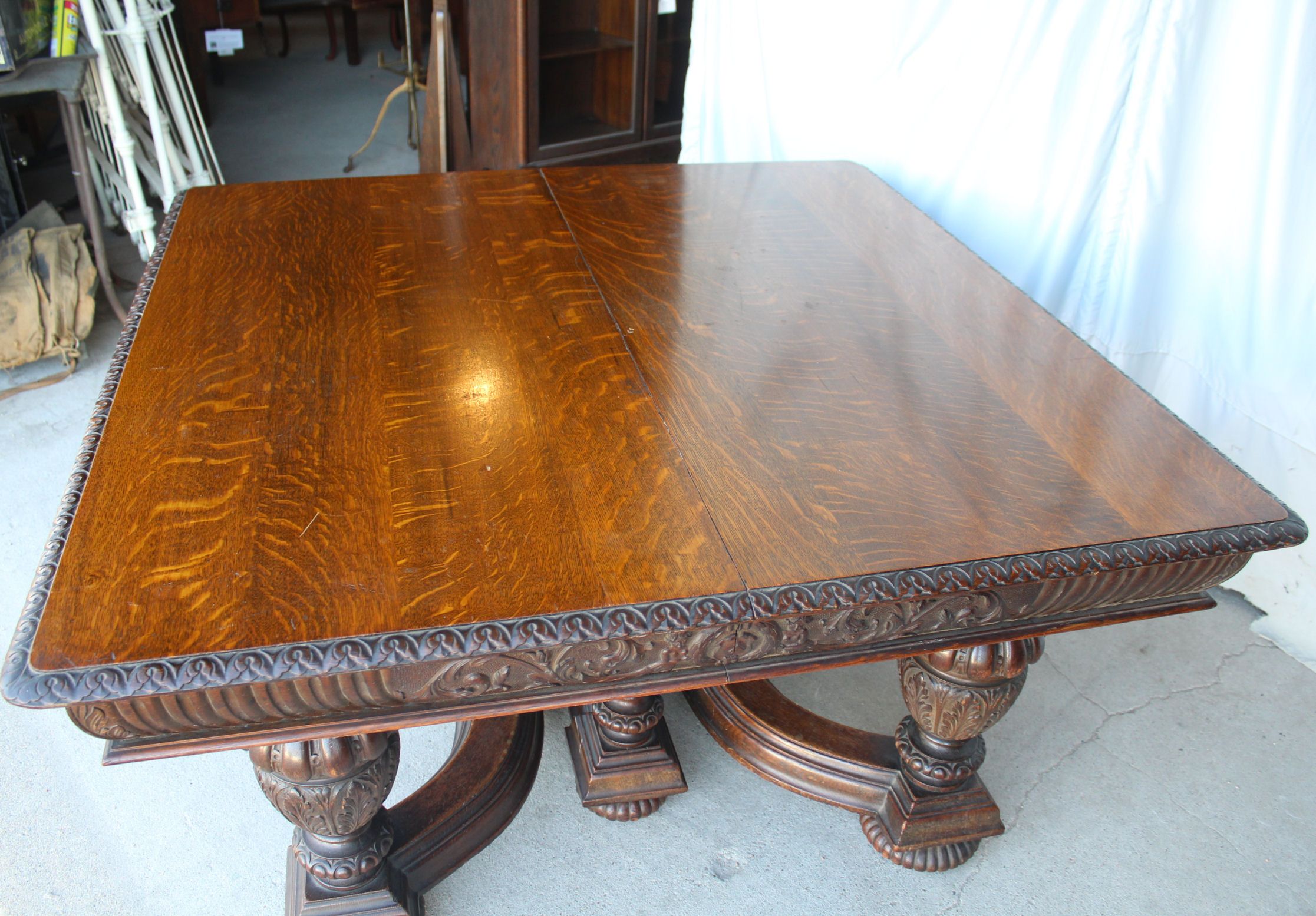 Bargain John'S Antiques | Antique Victorian Square Oak Within Most Current Antique Oak Dining Tables (View 5 of 15)