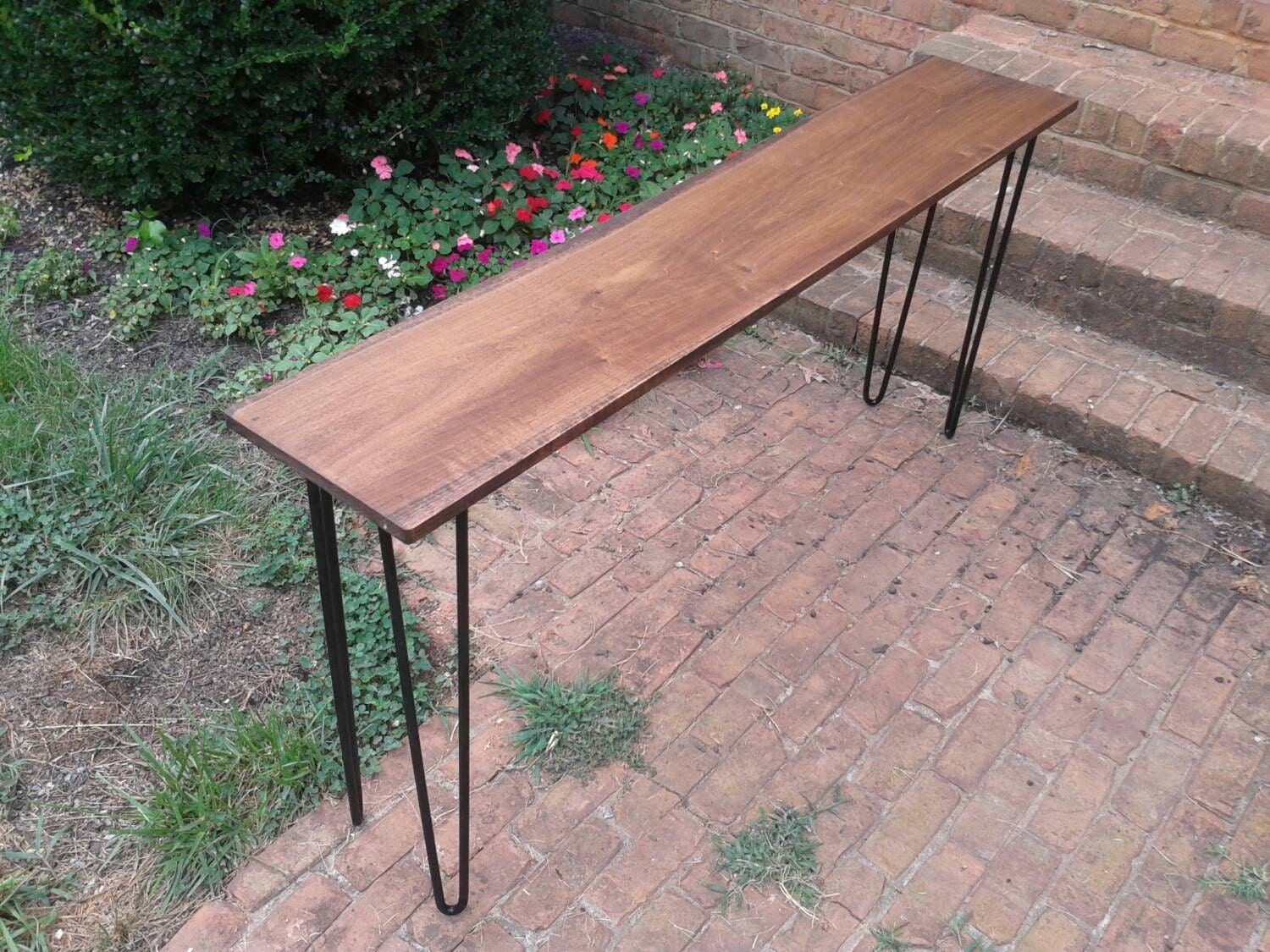 Beautiful Honey Brown Poplar Console Table Sofa Table With Pertaining To Recent Drop Leaf Tables With Hairpin Legs (View 13 of 15)