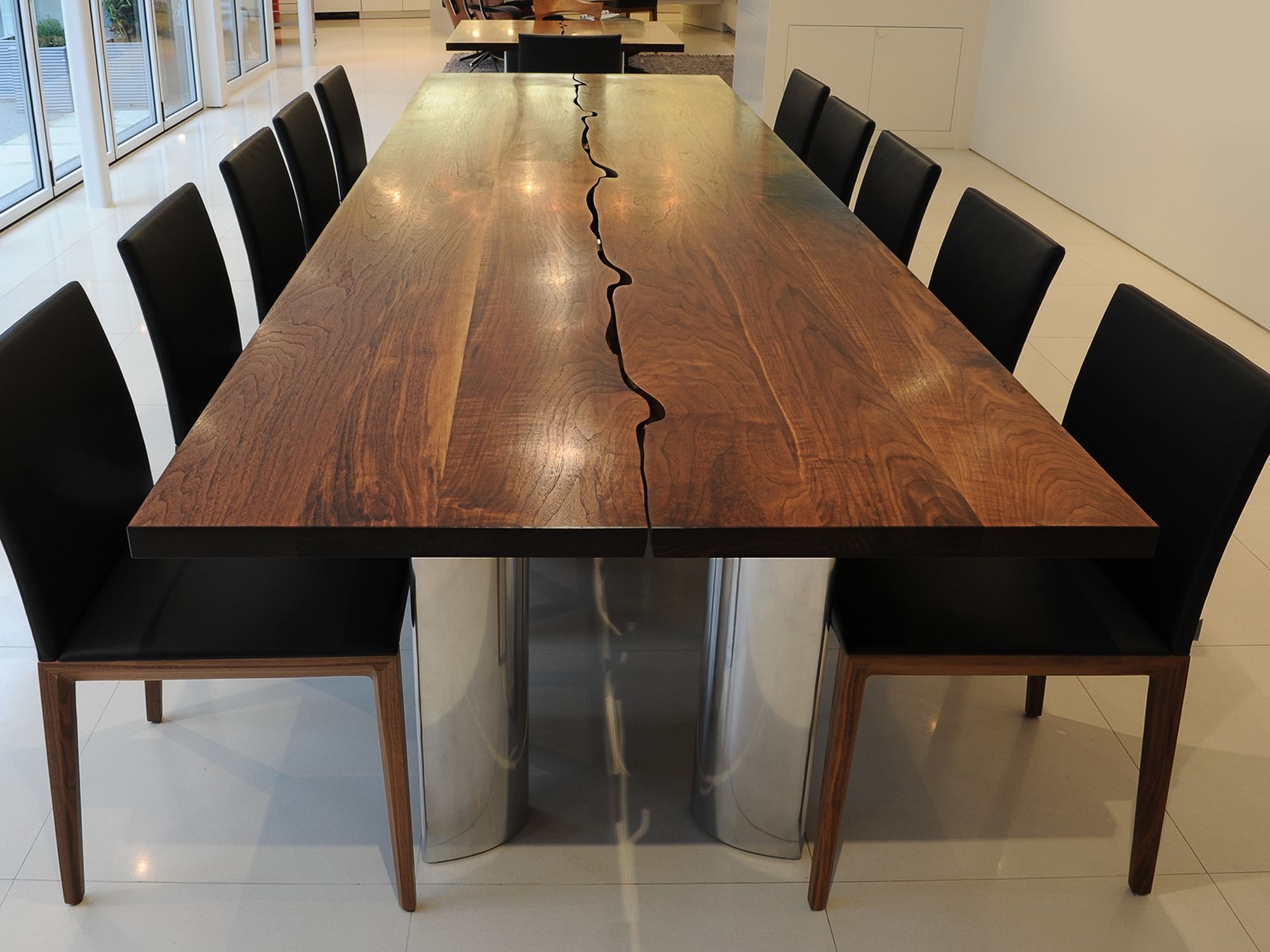 Bespoke Dining Or Conference Table In Solid Walnut Regarding Current Walnut And White Dining Tables (View 8 of 15)