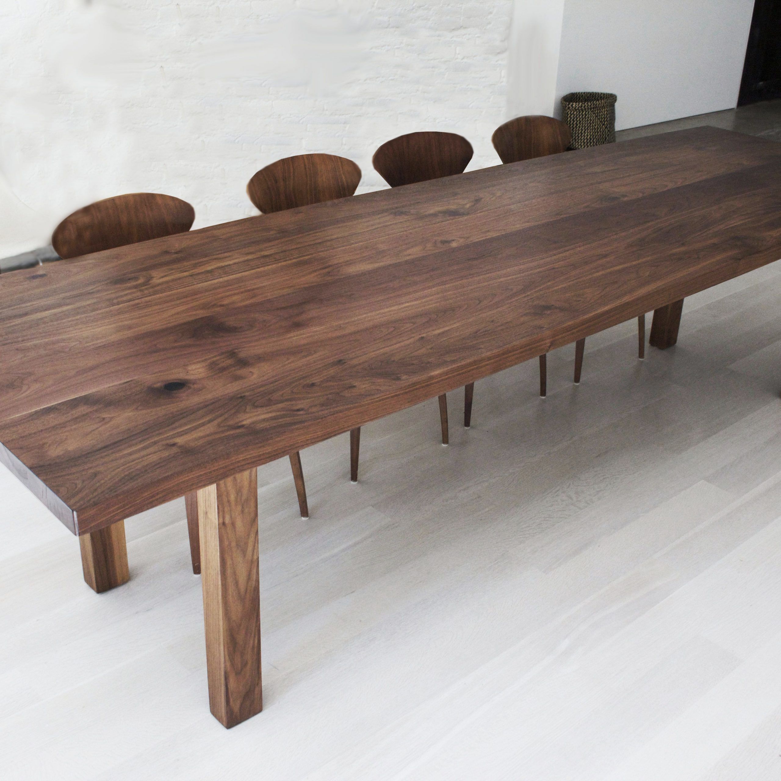 Buy Custom Solid Walnut Dining Table, Made To Order From Within 2017 Walnut Tove Dining Tables (View 1 of 15)