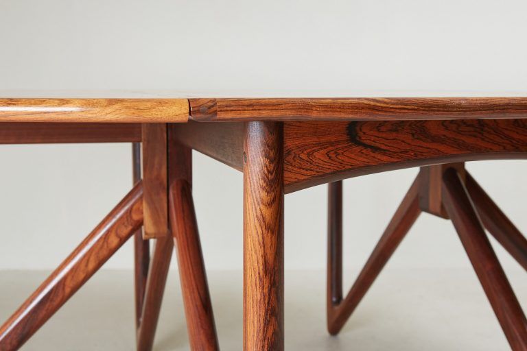 Danish Drop Leaf Tablekurt Ostervig For Jason Mobler Intended For Most Current Drop Leaf Tables With Hairpin Legs (View 14 of 15)