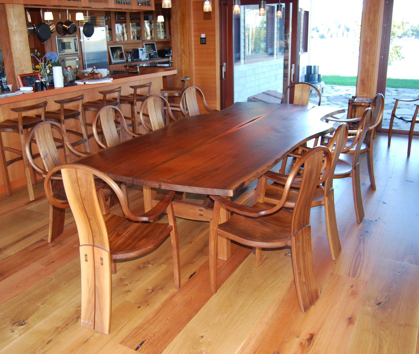 Handmade Walnut Dining Tablegeoffrey Warner Studio Intended For 2017 Walnut And White Dining Tables (View 2 of 15)