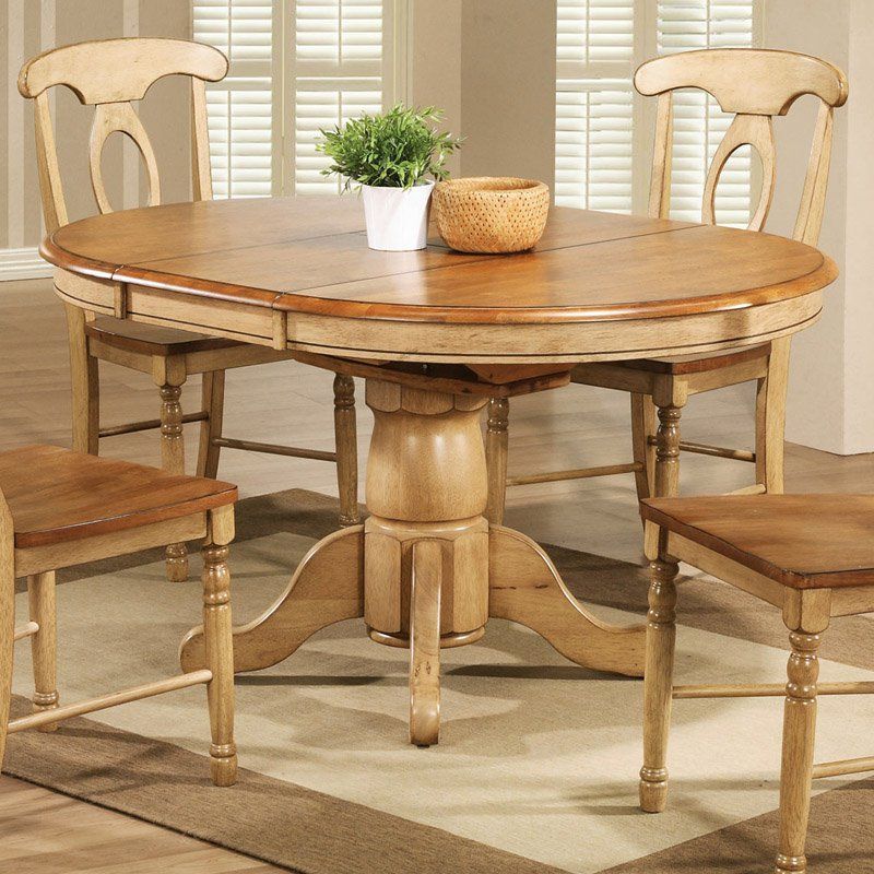 Quails Run Pedestal Dining Table With 15 In (View 10 of 15)