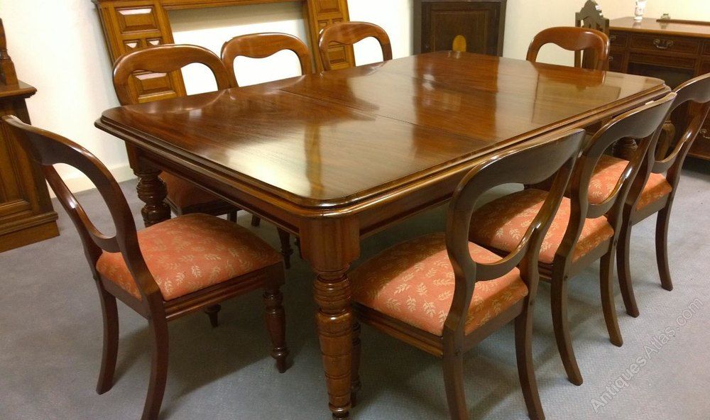 Really Clean 19Thc Mahogany Dining Table – Antiques Atlas With Most Up To Date Mahogany Dining Tables (View 7 of 15)