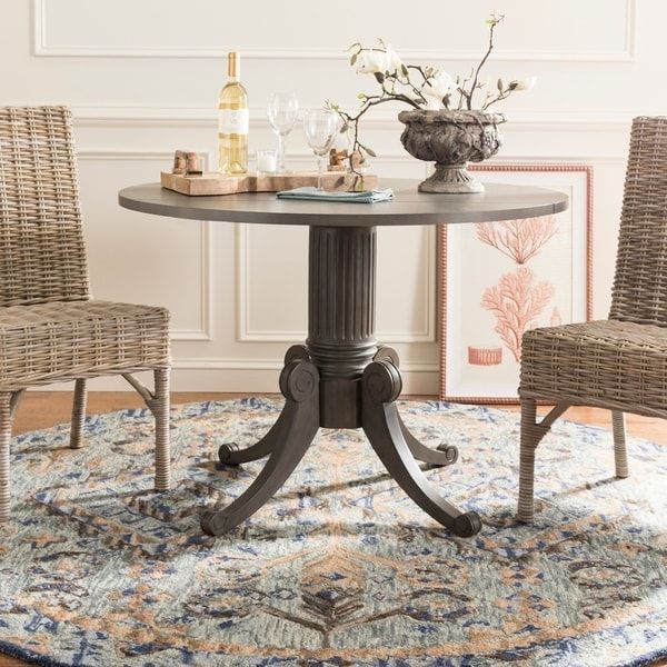 Shop Safavieh Forest Grey Wash Drop Leaf Dining Table In Current Gray Drop Leaf Tables (View 3 of 15)