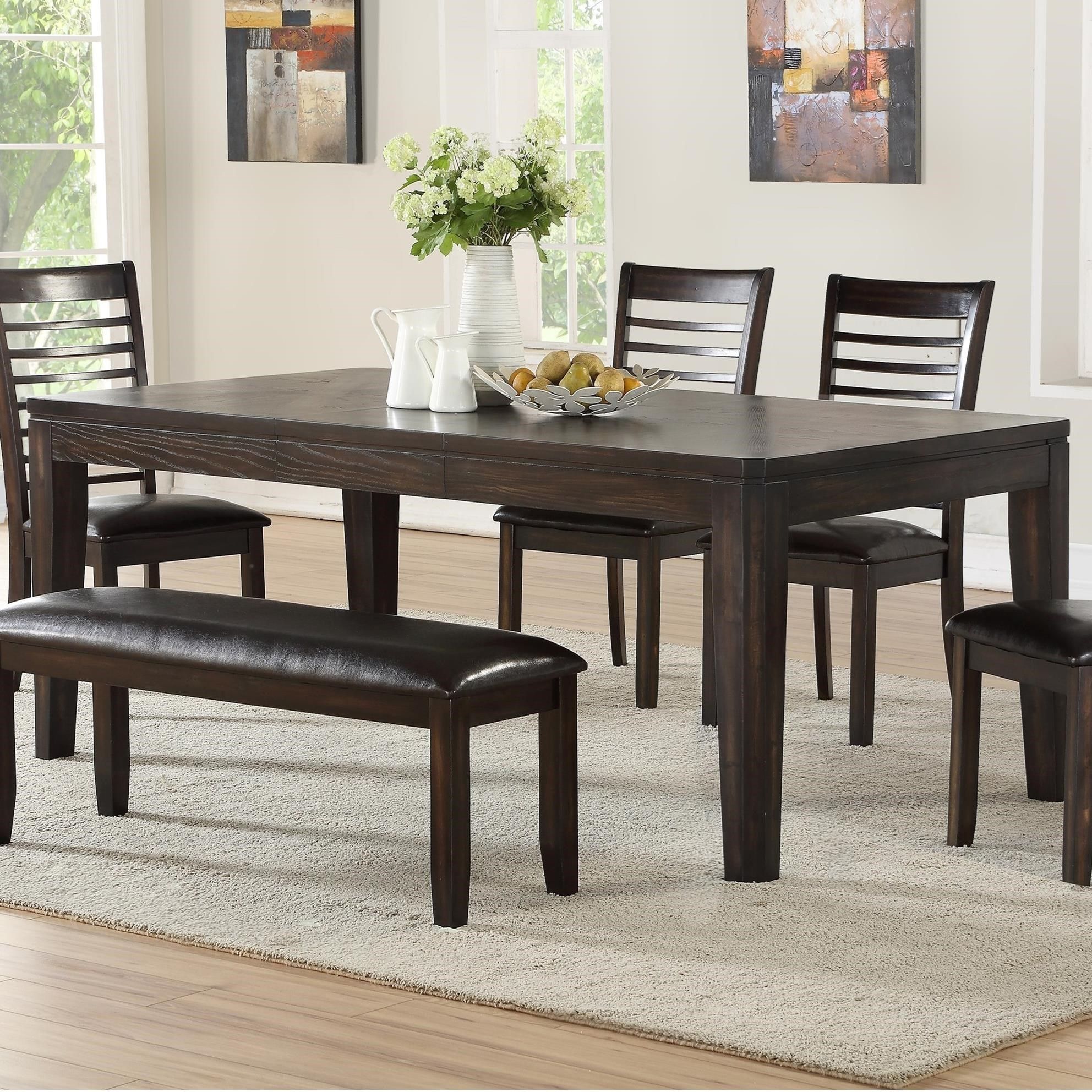 Steve Silver Ally Dining Table With 18" Leaf | Wayside For Most Recently Released Silver Dining Tables (View 3 of 15)