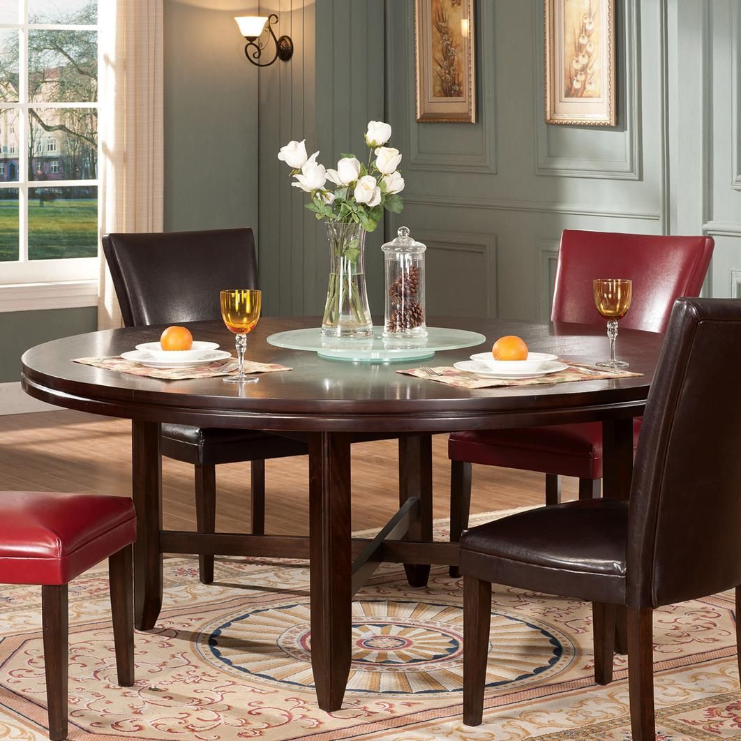 Steve Silver Hartford 72" Round Contemporary Dining Table With Regard To Recent Silver Dining Tables (View 10 of 15)