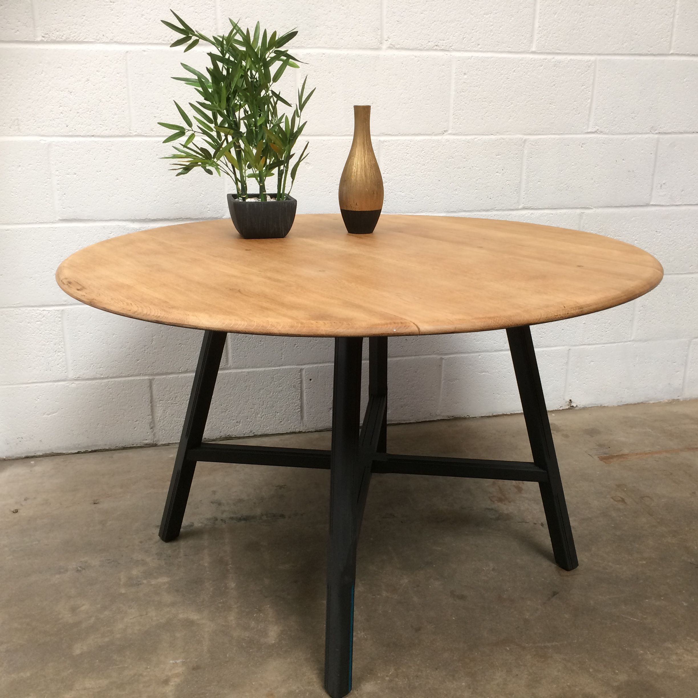 Upcycled Ercol Drop Leaf Table | Drop Leaf Table, Table Pertaining To Most Up To Date Drop Leaf Tables With Hairpin Legs (View 7 of 15)