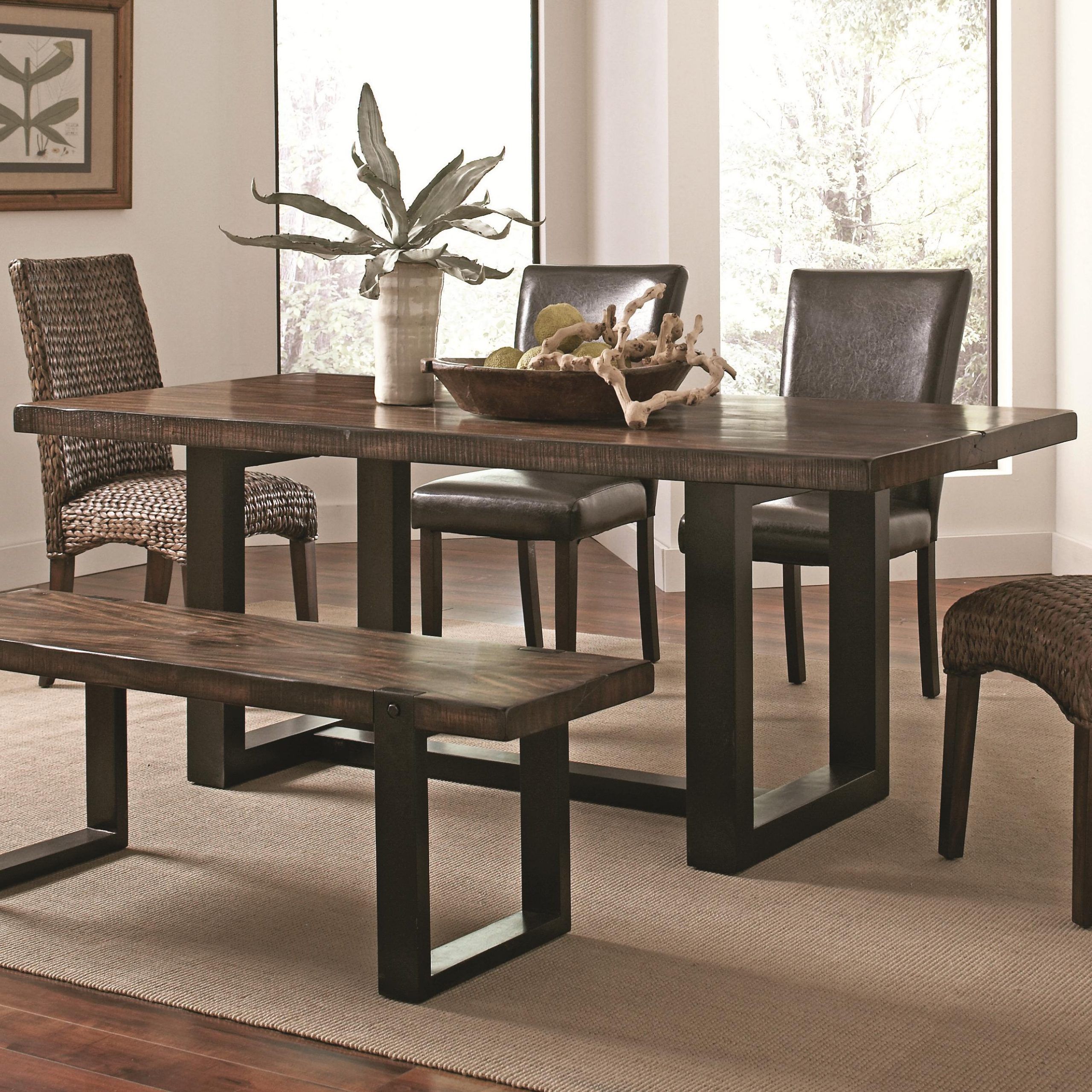 Westbrook Dining Casual Rustic Dining Table | Quality For Most Recent Dark Hazelnut Dining Tables (View 2 of 15)