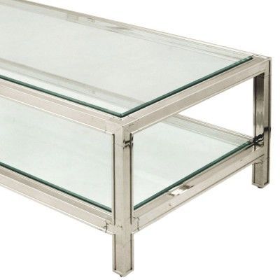 11 Two Tier Glass Coffee Table Pictures With Geometric Glass Modern Coffee Tables (View 15 of 15)