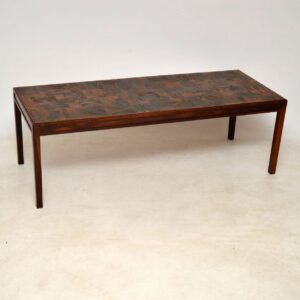 1960'S Vintage Danish Rosewood & Copper Coffee Table Inside Antique Gold Aluminum Coffee Tables (View 12 of 15)