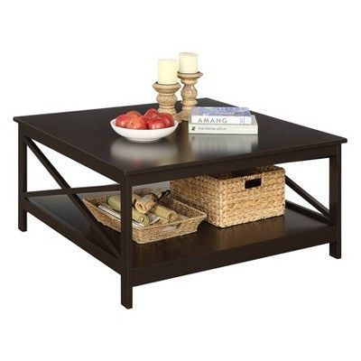 36" Oxford Square Coffee Table Espresso – Breighton Home Pertaining To Square Coffee Tables (View 12 of 15)