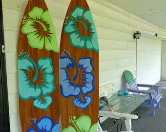 4 Foot Surfboard Wall Art Hawaiian Beach Within Hawaii Wall Art (View 13 of 15)