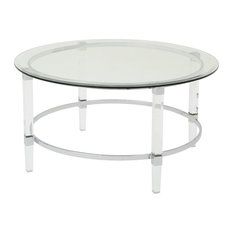50 Most Popular Plastic Top Coffee Tables For 2021 | Houzz Intended For Silver And Acrylic Coffee Tables (View 7 of 15)
