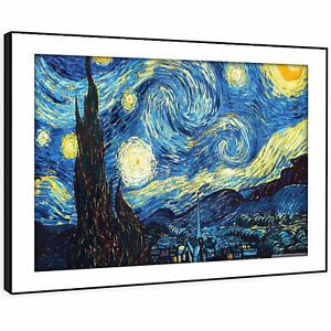 Ab242 Van Gogh Starry Night Modern Abstract Framed Wall Pertaining To Abstract Framed Art Prints (View 1 of 15)