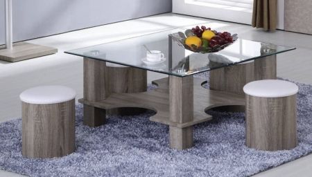 Acme Furniture Haden 5 Piece Table Set With Coffee Table In 5 Piece Coffee Tables (View 4 of 15)