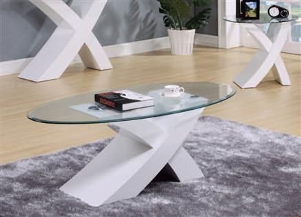 Acme Furniture Pervis White Coffee Table Set | Coffee Regarding White Triangular Coffee Tables (View 11 of 15)