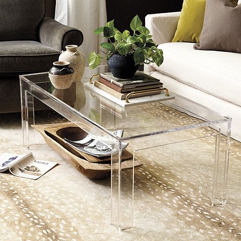Acrylic & Lucite Furniture – My Current Crush! | Driven With Gold And Clear Acrylic Side Tables (View 1 of 15)