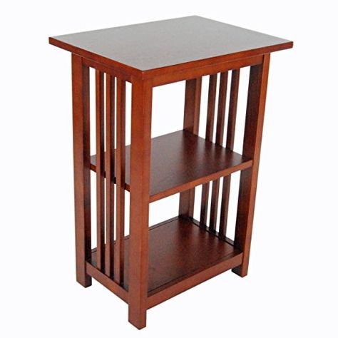 Alaterre Artisan 2 Shelf End Table, Cherry *** You Can Intended For 2 Shelf Coffee Tables (View 2 of 15)