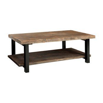 Alaterre Pomona Rustic Reclaimed Wood Coffee Table For Barnwood Coffee Tables (View 3 of 15)