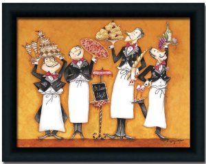 Amazon: Italian Night Chef Art Print Picture Framed Within Italy Framed Art Prints (View 4 of 15)