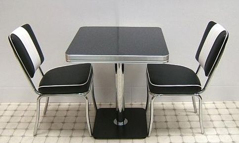 American Diner Furniture | Retro Diner Sets | 50S American Throughout Yellow And Black Coffee Tables (View 14 of 15)