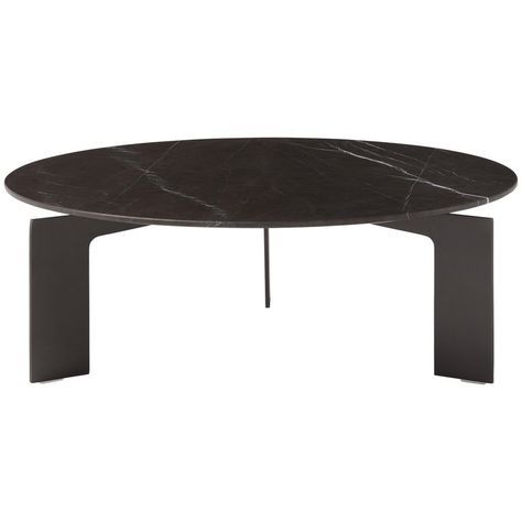 Amura 'Range' Metal Coffee Table With Black Marble Top Regarding Black Metal Cocktail Tables (View 12 of 15)