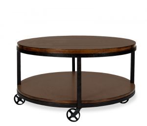 Arizona Round Coffee Table With Wheels Inside 2 Piece Round Coffee Tables Set (View 5 of 15)