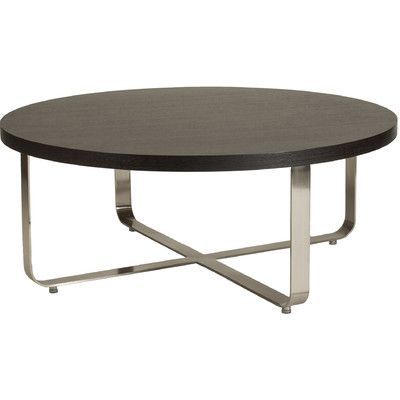 Artesia Cross Legs Coffee Table | Coffee Table, Round For Metal And Oak Coffee Tables (View 11 of 15)