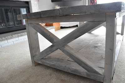 Artisan Des Arts: Diy – Oxidized Wood X Coffee Table With Regard To Oxidized Coffee Tables (View 11 of 15)