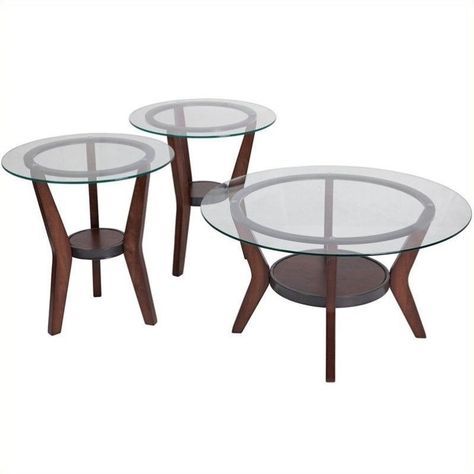 Ashley Furniture Fantell 3 Piece Occasional Table Set In Throughout Brown Cocktail Tables (View 12 of 15)