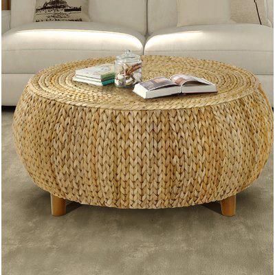 Beachcrest Home Nobles Coffee Table Top Color: Natural # In Natural Seagrass Coffee Tables (View 8 of 15)
