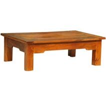 Beloit 100% Handcrafted Rectangular Solid Wood Coffee Table Inside Wood Rectangular Coffee Tables (View 8 of 15)