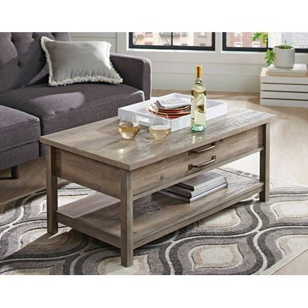 Better Homes & Gardens Modern Farmhouse Lift Top Coffee For Black Wood Storage Coffee Tables (View 6 of 15)