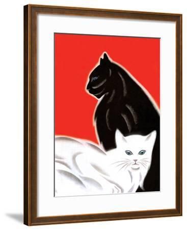 Black And White Cat Art Printfrank Mcintosh | Art Inside Monochrome Framed Art Prints (View 13 of 15)