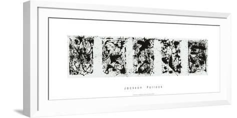 Black And White Polyptych Serigraphjackson Pollock Inside Monochrome Framed Art Prints (View 1 of 15)