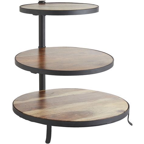 Black Napa 3 Tier Server – Sheesham Wood | Coffee Table With 3 Tier Coffee Tables (View 4 of 15)