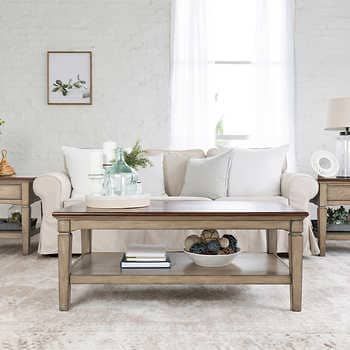 Blaine 3 Piece Occasional Set In 2021 | Coffee Table Intended For 3 Piece Shelf Coffee Tables (View 6 of 15)