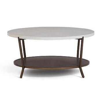 Blake Grey Wash Oval Coffee Table – Crate And Barrel Pertaining To Gray Wash Coffee Tables (View 2 of 15)