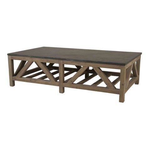 Blue Stone Coffee Table – Smoke Gray + Blue Stone | Coffee Throughout Smoked Barnwood Cocktail Tables (View 12 of 15)