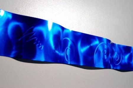 "Blue Wave" Metal Wall Art With Regard To Wave Wall Art (View 13 of 15)