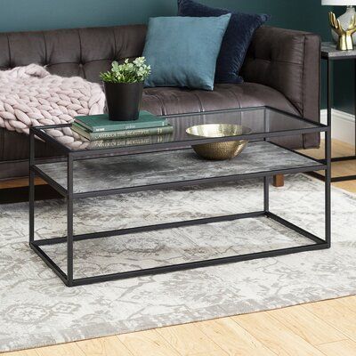 Brayden Studio Carterville Reversible Shelf Coffee Table Pertaining To Modern Concrete Coffee Tables (View 12 of 15)