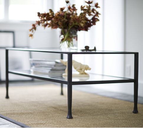 Bronze Metal And Glass Coffee Table Collection Rectangular In Walnut And Gold Rectangular Coffee Tables (View 9 of 15)
