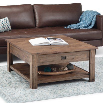 Brooklyn + Max Sullivan Square Coffee Table In 2020 For Square Weathered White Wood Coffee Tables (View 2 of 15)