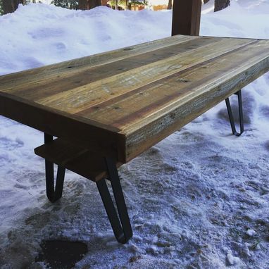 Buy A Hand Crafted Reclaimed Wood Coffee Table With Flat Regarding Barnwood Coffee Tables (View 15 of 15)