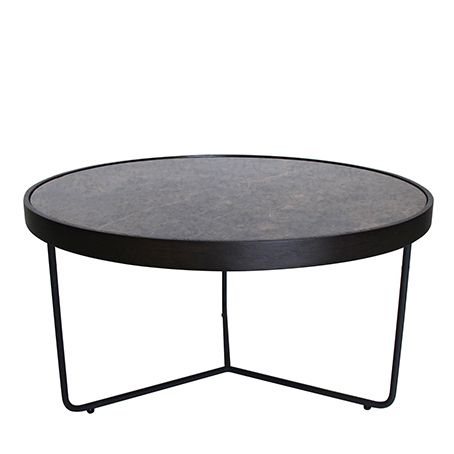 Callisto Coffee Table Marble W Black Large | Indoor Throughout Marble Coffee Tables (View 5 of 15)