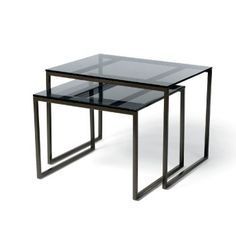 Calvin Klein – Smoked Glass | Home Decor, Metal Nesting In Brass Smoked Glass Cocktail Tables (View 13 of 15)