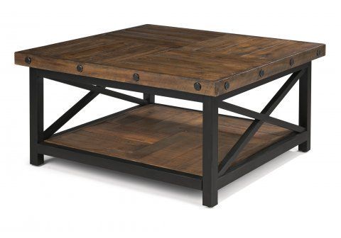 Carpenter | Square Cocktail Table, Coffee Table Wood Within Square Weathered White Wood Coffee Tables (View 14 of 15)