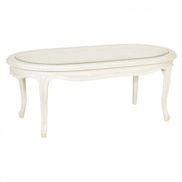 Ch Furniture Chateau Oval Coffee Table | White Painted In Oceanside White Washed Coffee Tables (View 12 of 15)