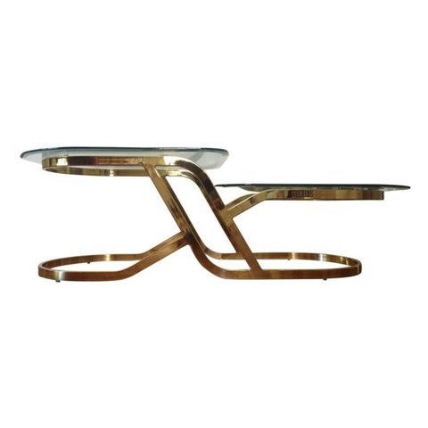 Chairish — A Well Curated Site For Second Hand Furniture Throughout Hammered Antique Brass Modern Cocktail Tables (View 11 of 15)
